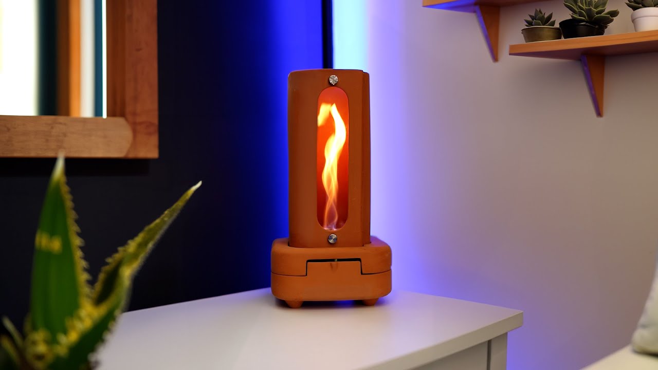 Heating Reimagined: Introducing the Egloo Tornado Spinning Flame Heater and oil diffuser