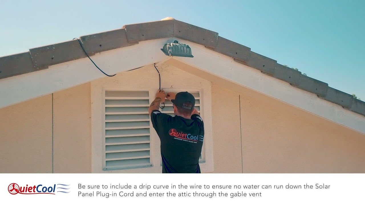 Solar Attic Gable Fan Installation - HOW TO - Colorado Home Cooling