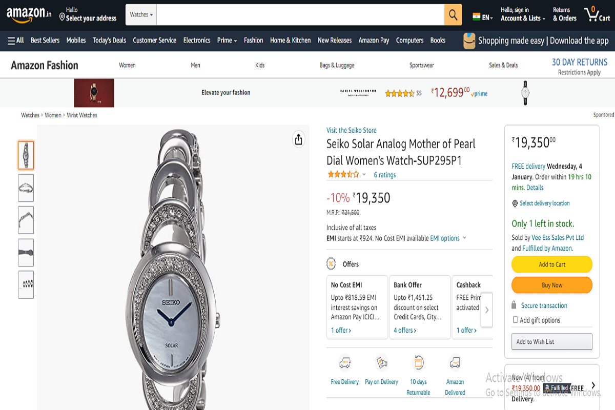 solar watches for women