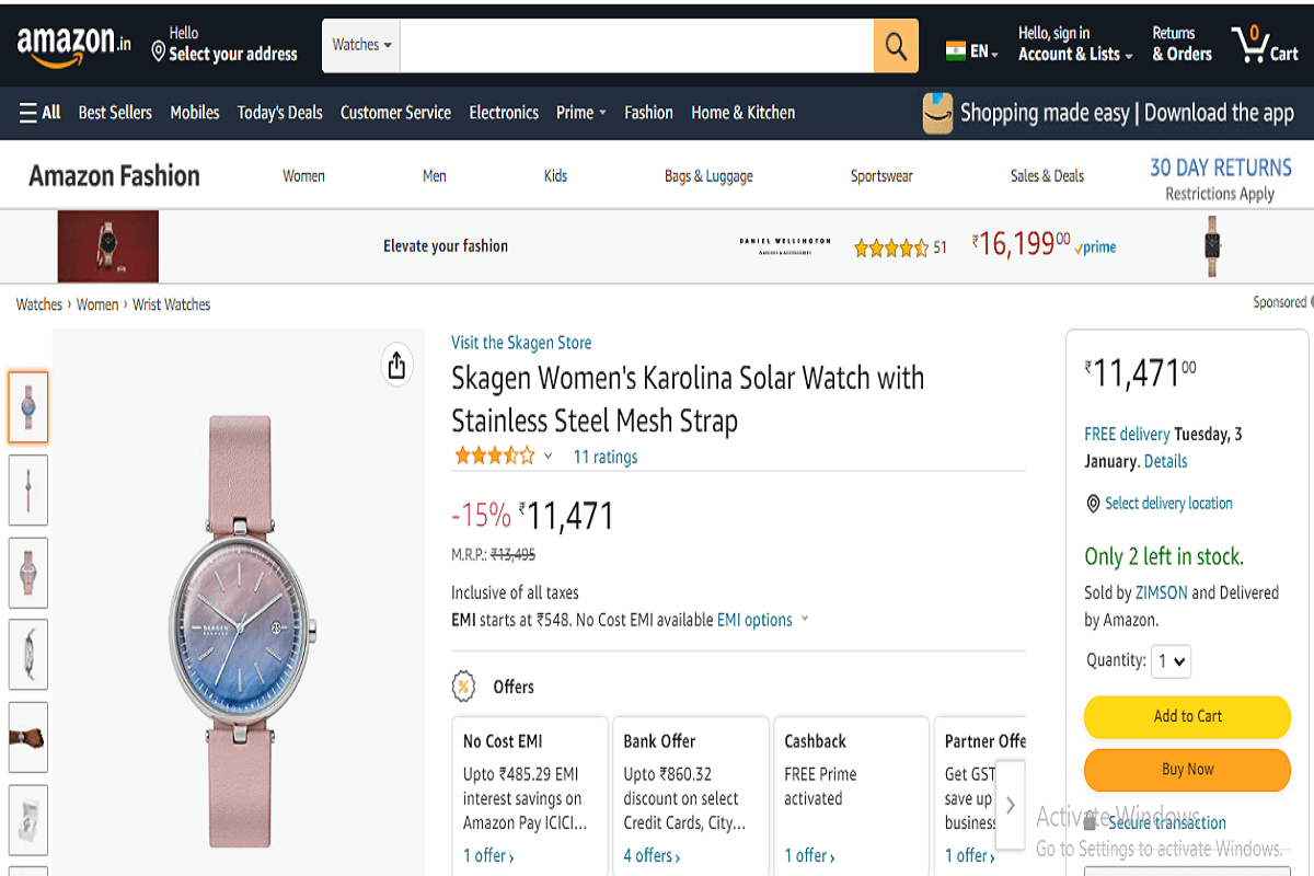 solar watches for women