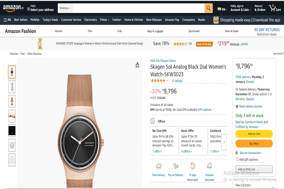 solar watches for women