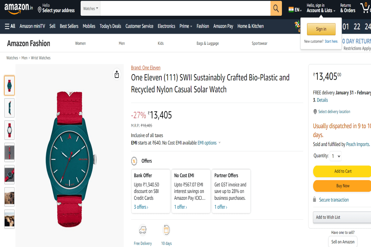 best solar watches in india