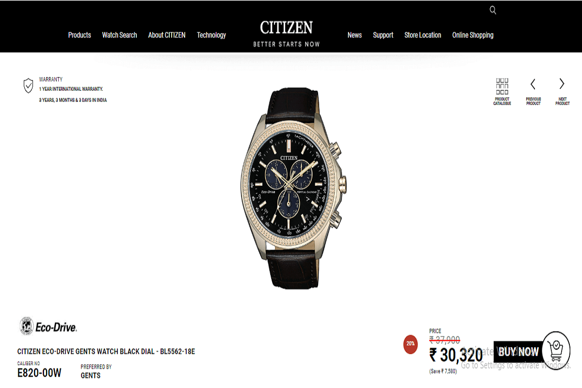 Eco drive gents watch : How to Reset Citizen Eco Drive 2 Image by citizen.co.in
