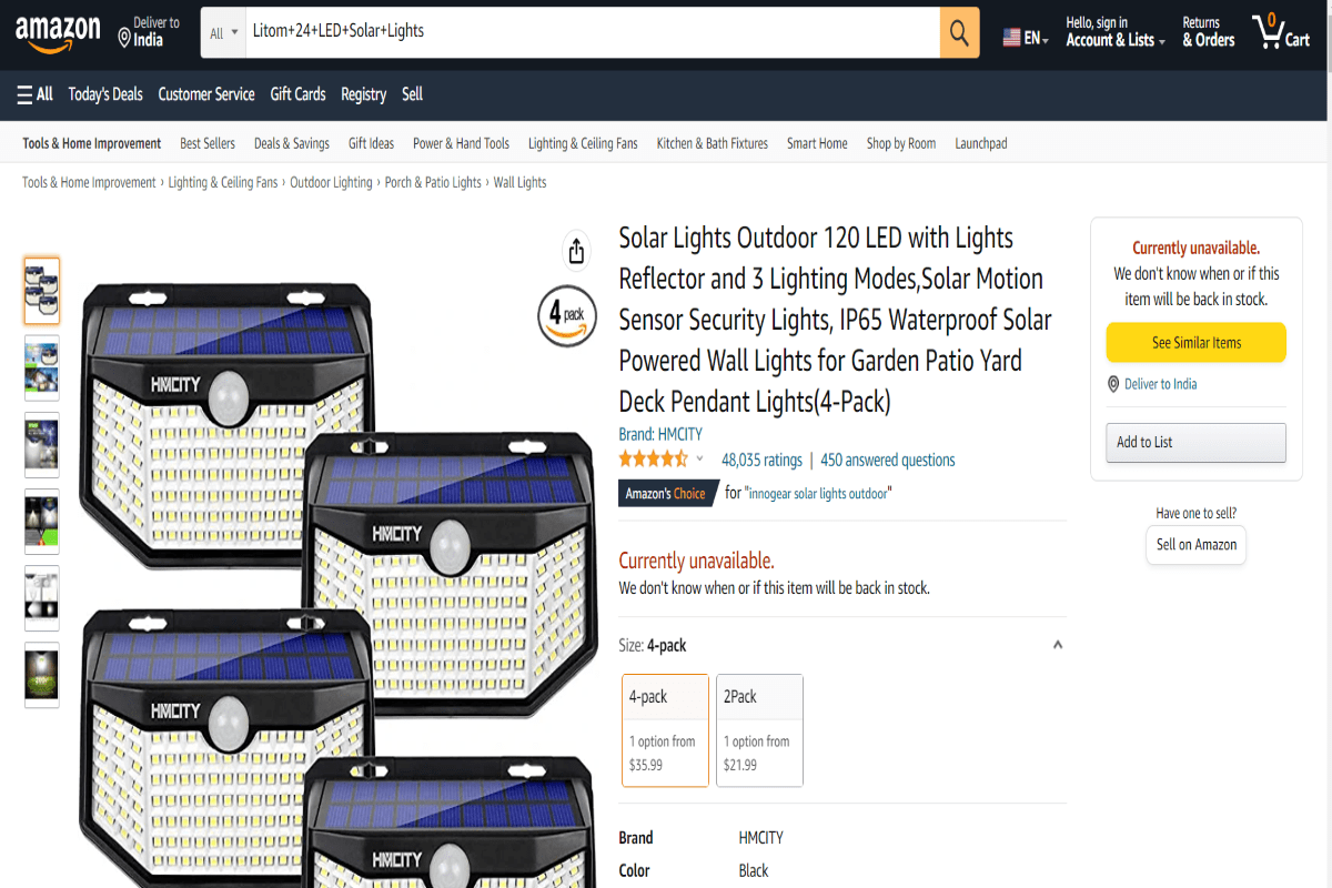 solar security light with motion sensor