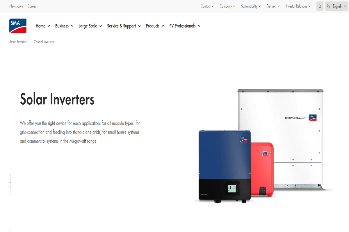 JAN 23 SMA Solar Technology AG- Niestetal, Northern Hesse in Germany