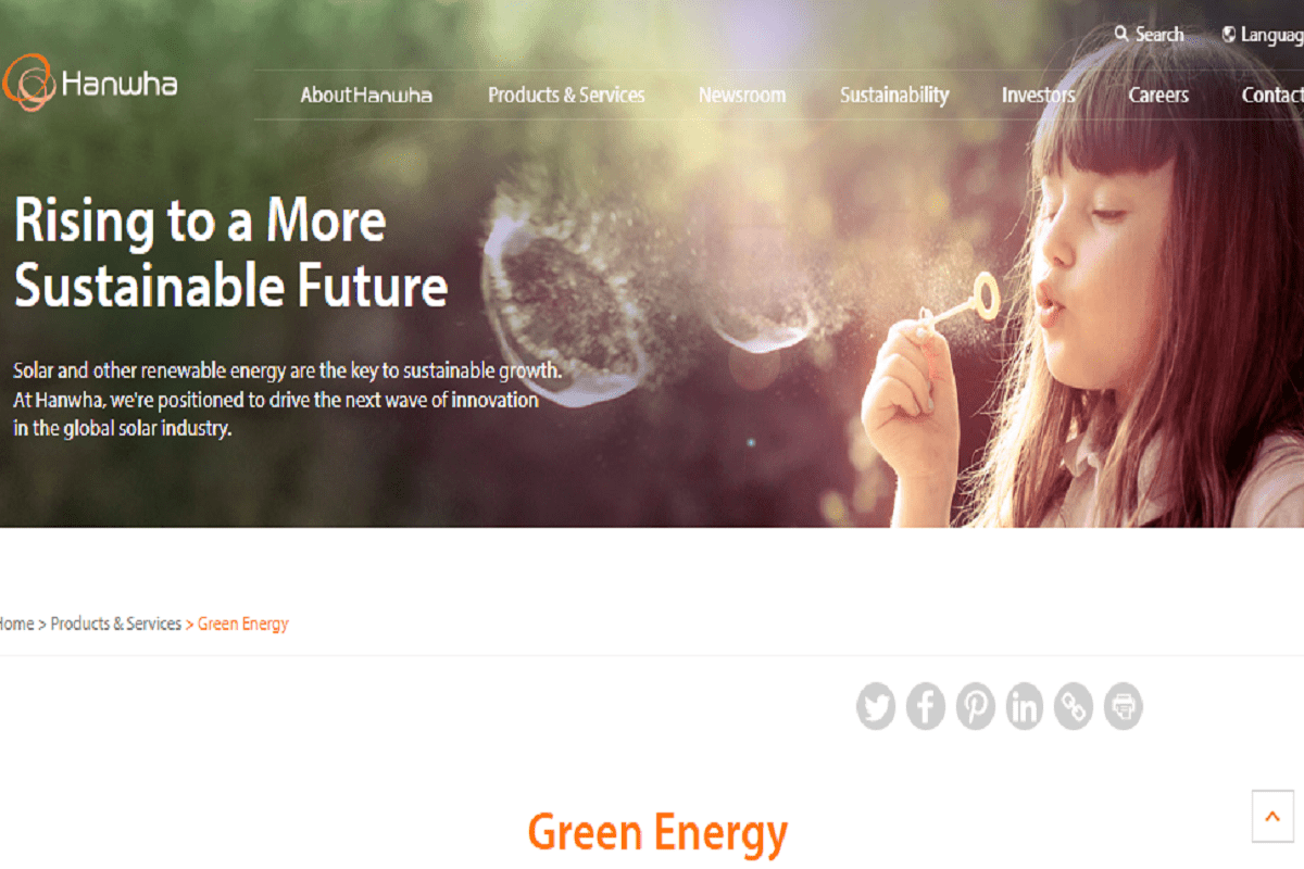 Hanhwa :Top 10 Building Integrated Photovoltaics Manufacturers in the World #2