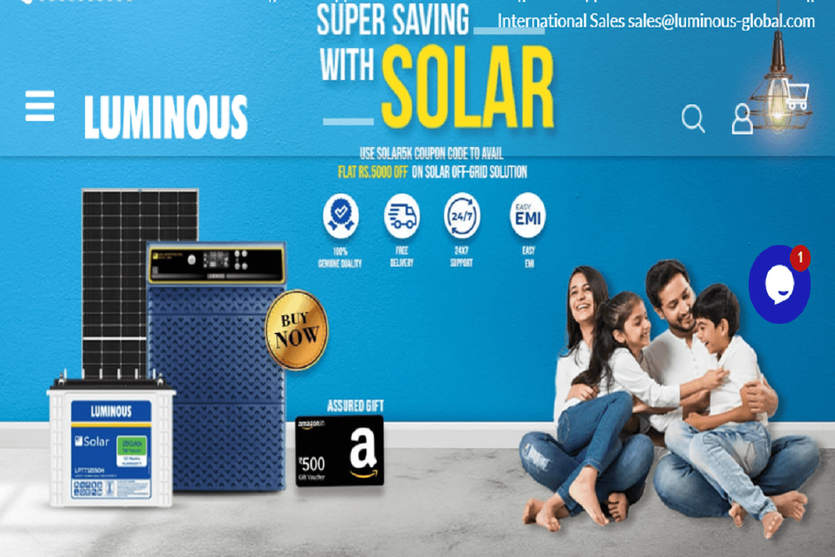 Luminous India solar inverter page : Top 10 Solar Inverters in the World #6 
