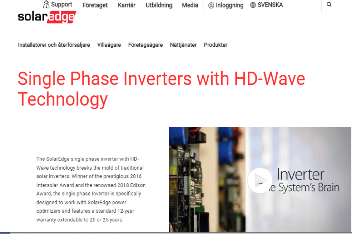Solar edge wave technology page : Top 10 Solar Inverters in the World #7 