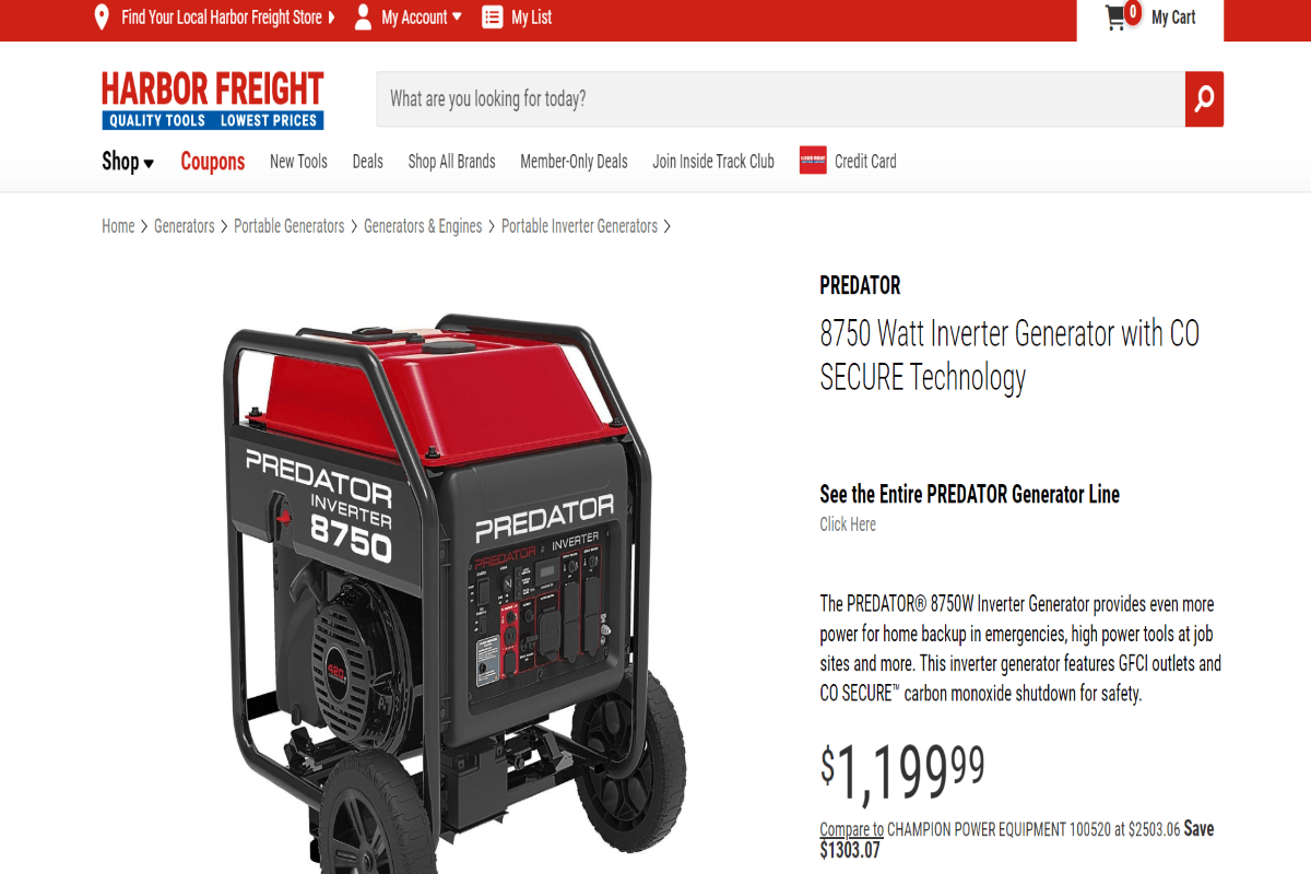 JAN23 who makes predator generators