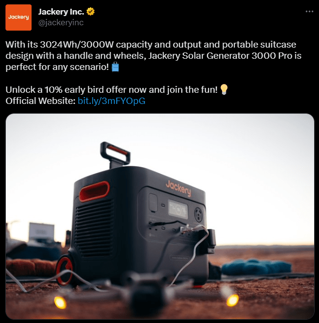 Jackery tweet | Go Fishing with the All New Flagship Generator Explorer 3000 Pro by Jackery