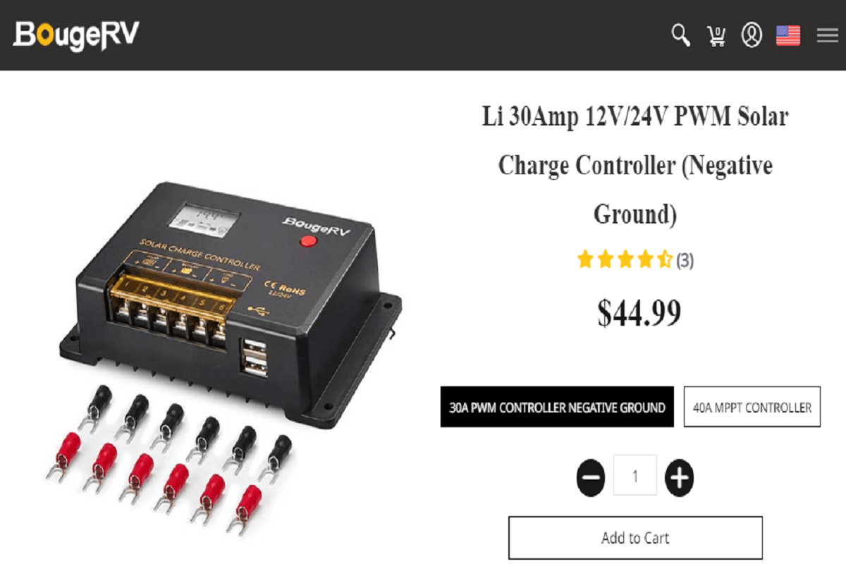 BougerRV Li 30 Amp 12V/24V