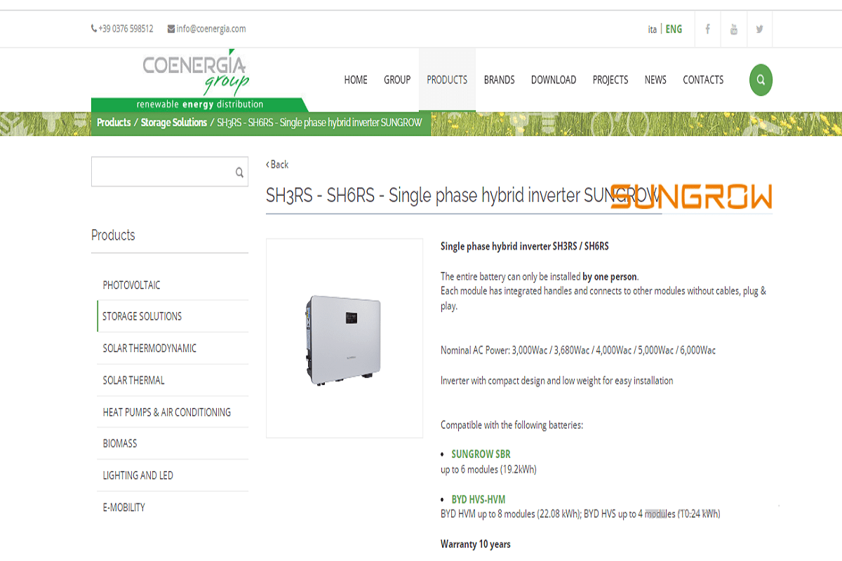 Sungrow SH-RS Single Phase Hybrid Inverter: Sungrow Inverter vs Fronius