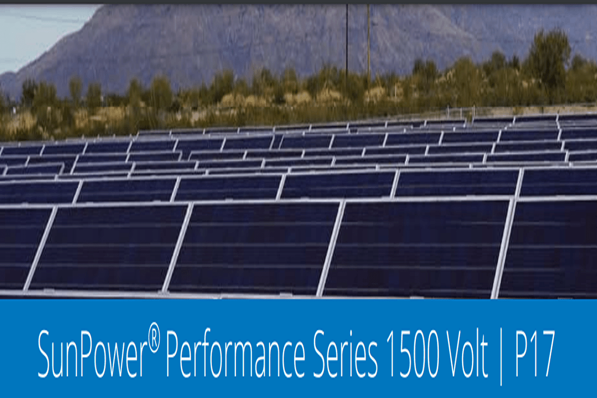 JAN 23 SunPower Performace Series 1500 Volt