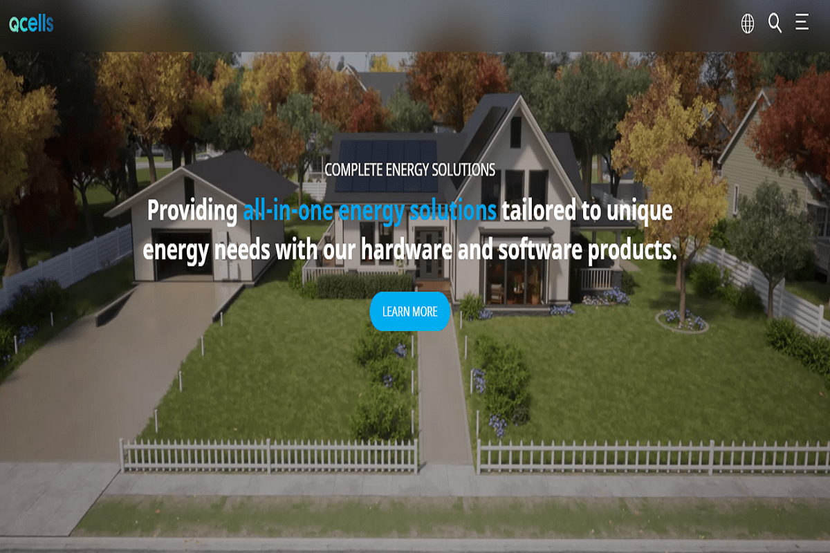 Qcells official web page