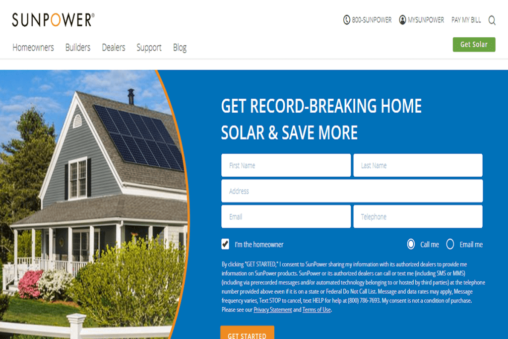 SunPower official webpage top solar companies in the world