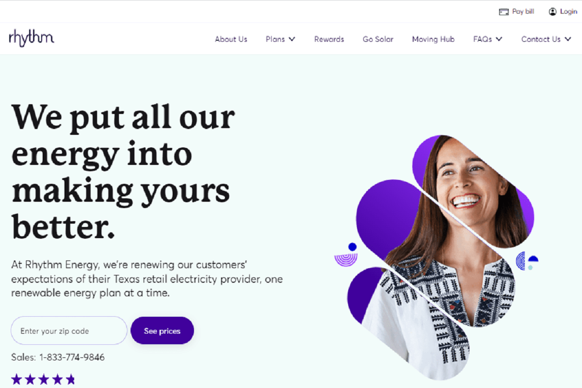 Rhythm Energy official webpage