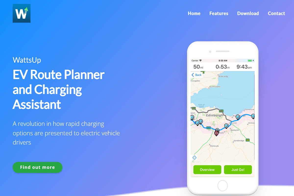 Ev charging stations store route planner