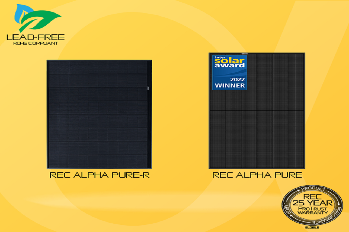 Painéis solares REC – REC Alpha Pure e Pure-R