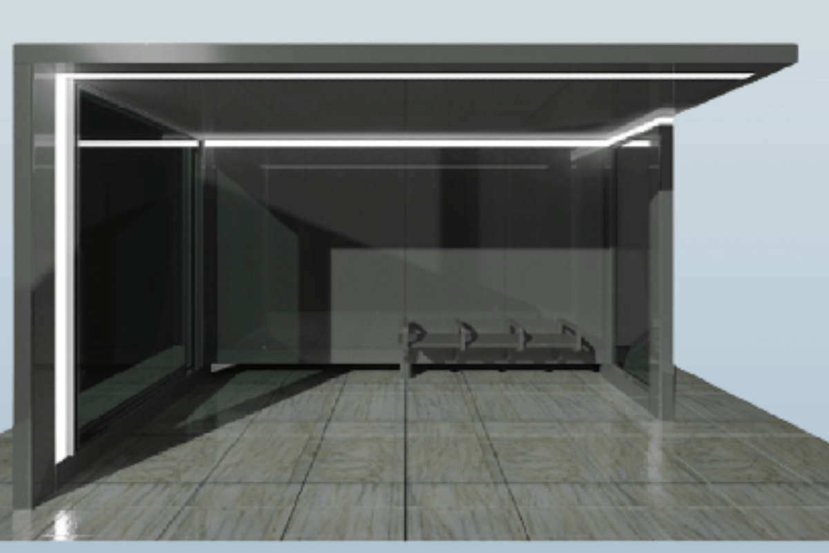 Bioclimatic Bus Stop that reduces temperature by 20 degrees
