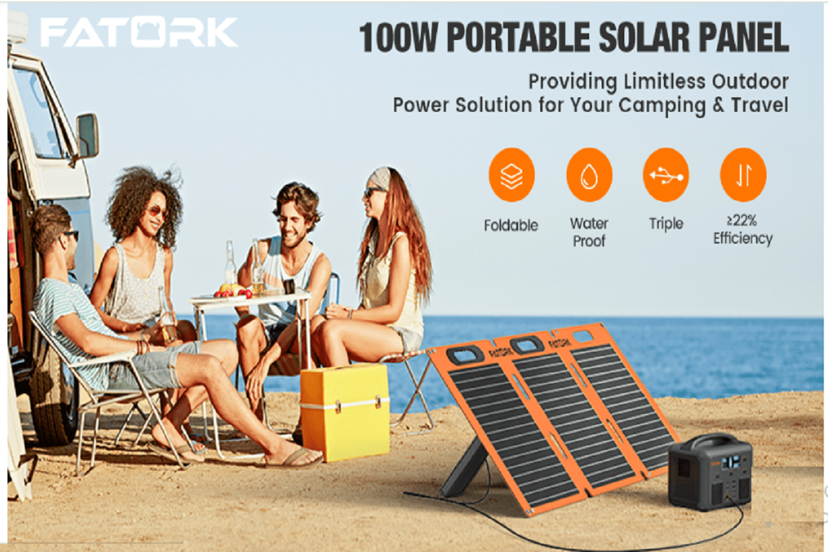 FATORK Portable Solar Panel: Best Portable Solar Panels For Cloudy Days 6