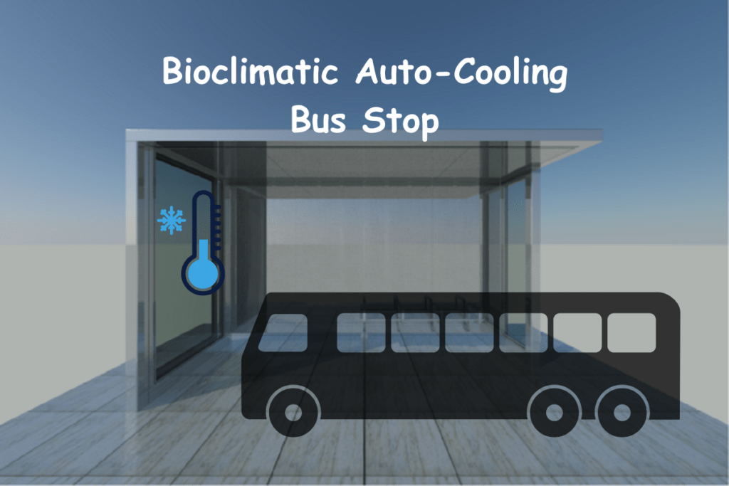Innovative Bioclimatic Bus Stop Provides Relief with 20-Degree Temperature Drop Innovative Bioclimatic Bus Stop Provides Relief with 20-Degree Temperature Drop
