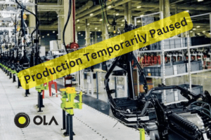 Ola Electric's Production Temporarily paused for Factory upgrades