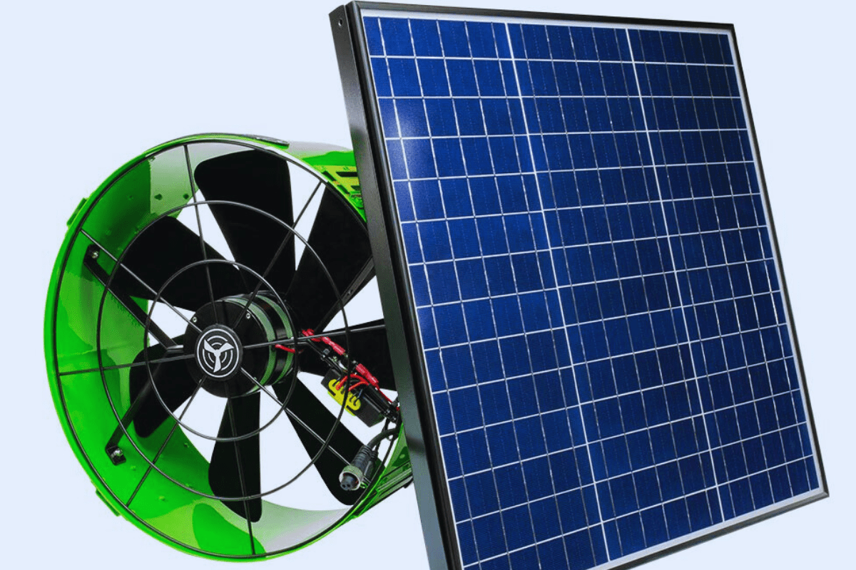 Quietcool GABLE MOUNT 24/7 SOLAR ATTIC FAN WITH INVERTER

