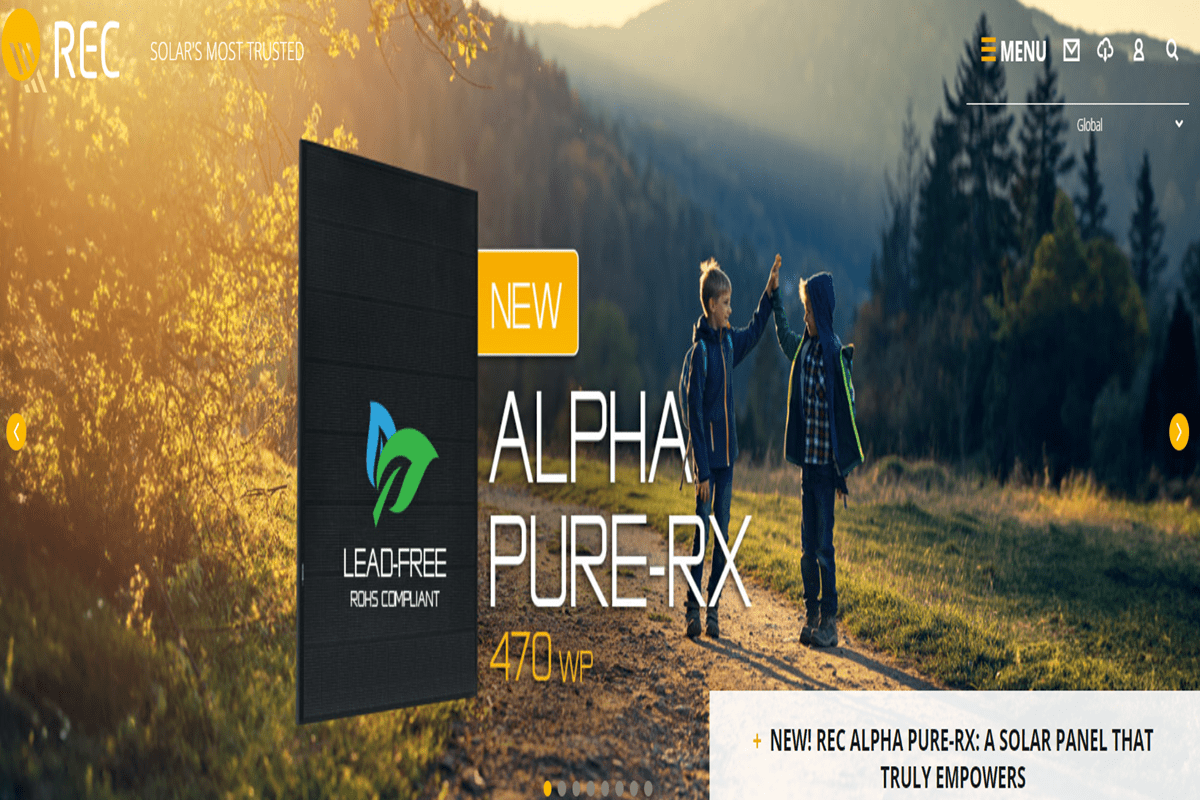 REC solar panel