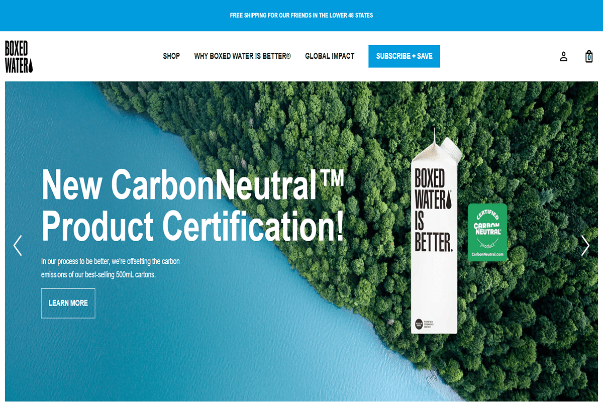 BOXED WATER IS BETTER