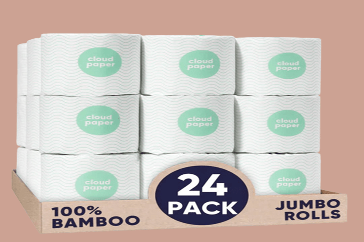 Reel Bamboo Eco-Friendly Toilet Paper - Pack of 2, 48 Rolls