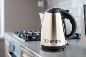how many amps does a kettle use