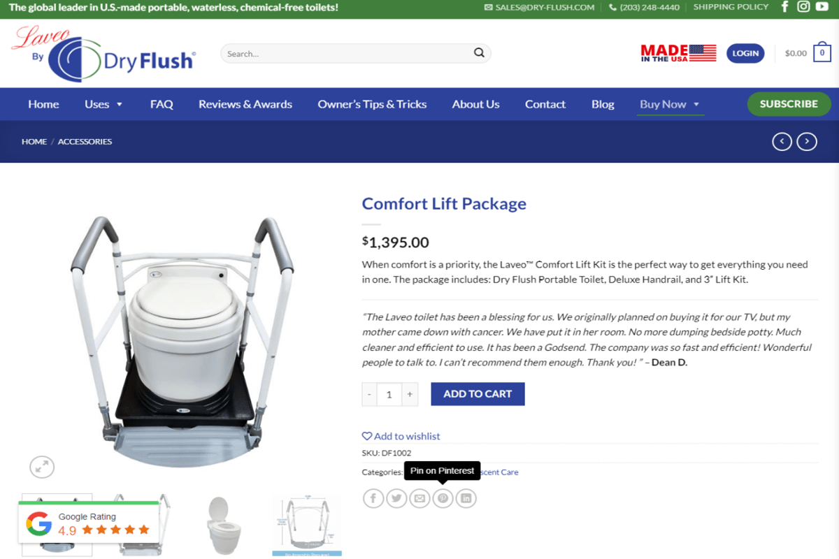 Laveo: Eco-Friendly Portable Toilet