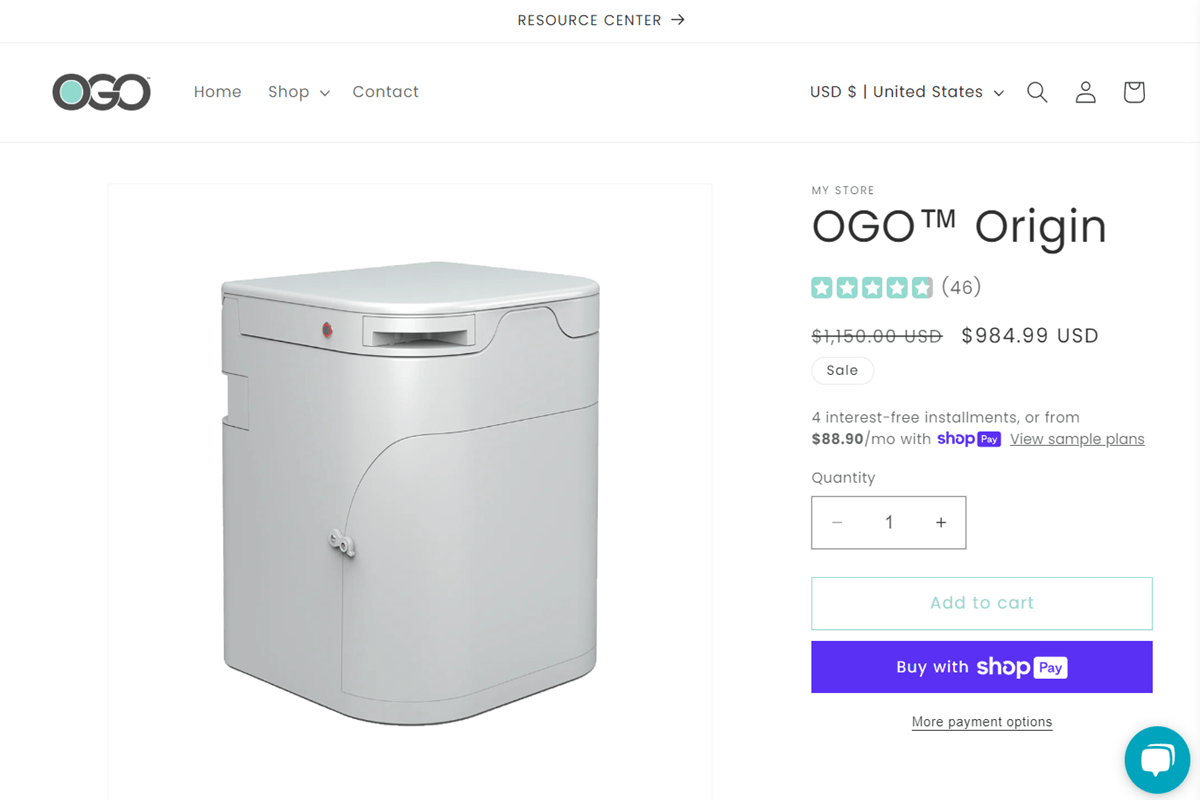 OGO composting toilets