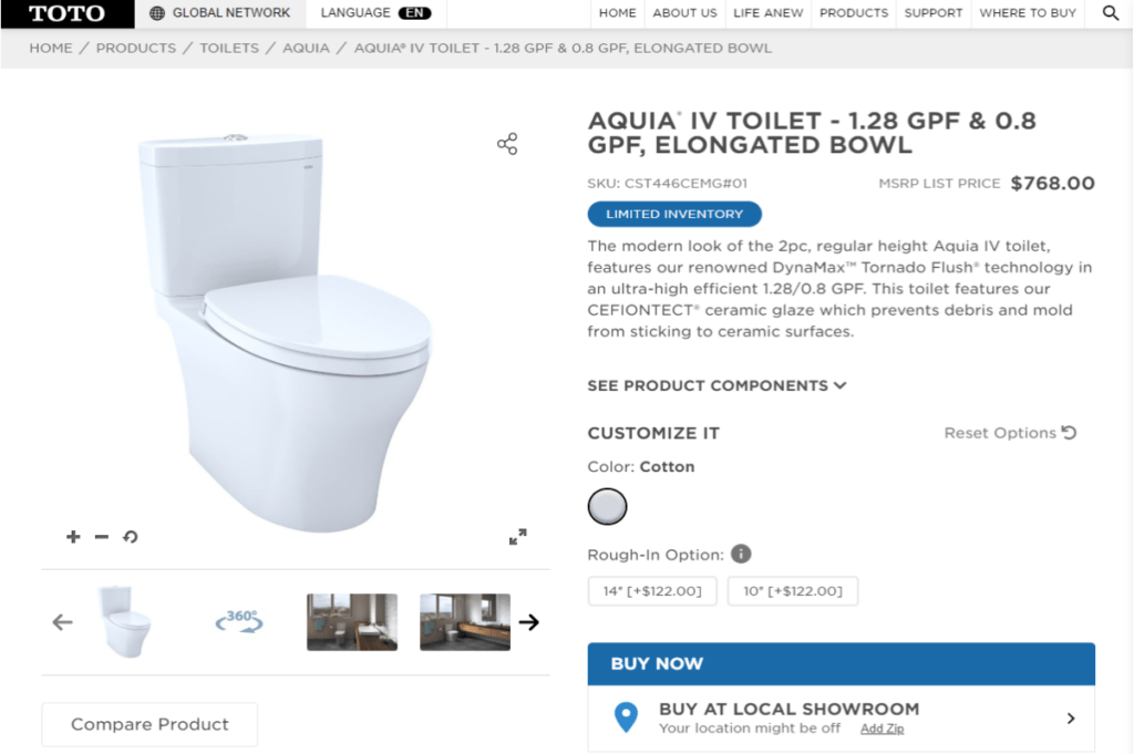 Toto: Most Water-Efficient & Sustainable Toilets