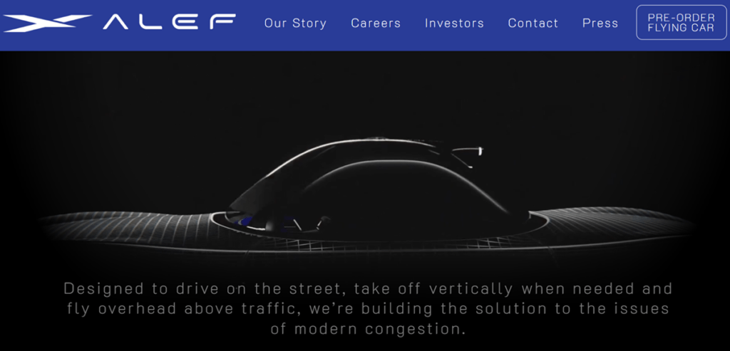 Alef Aeronautics Model A Best Inventions of 2023