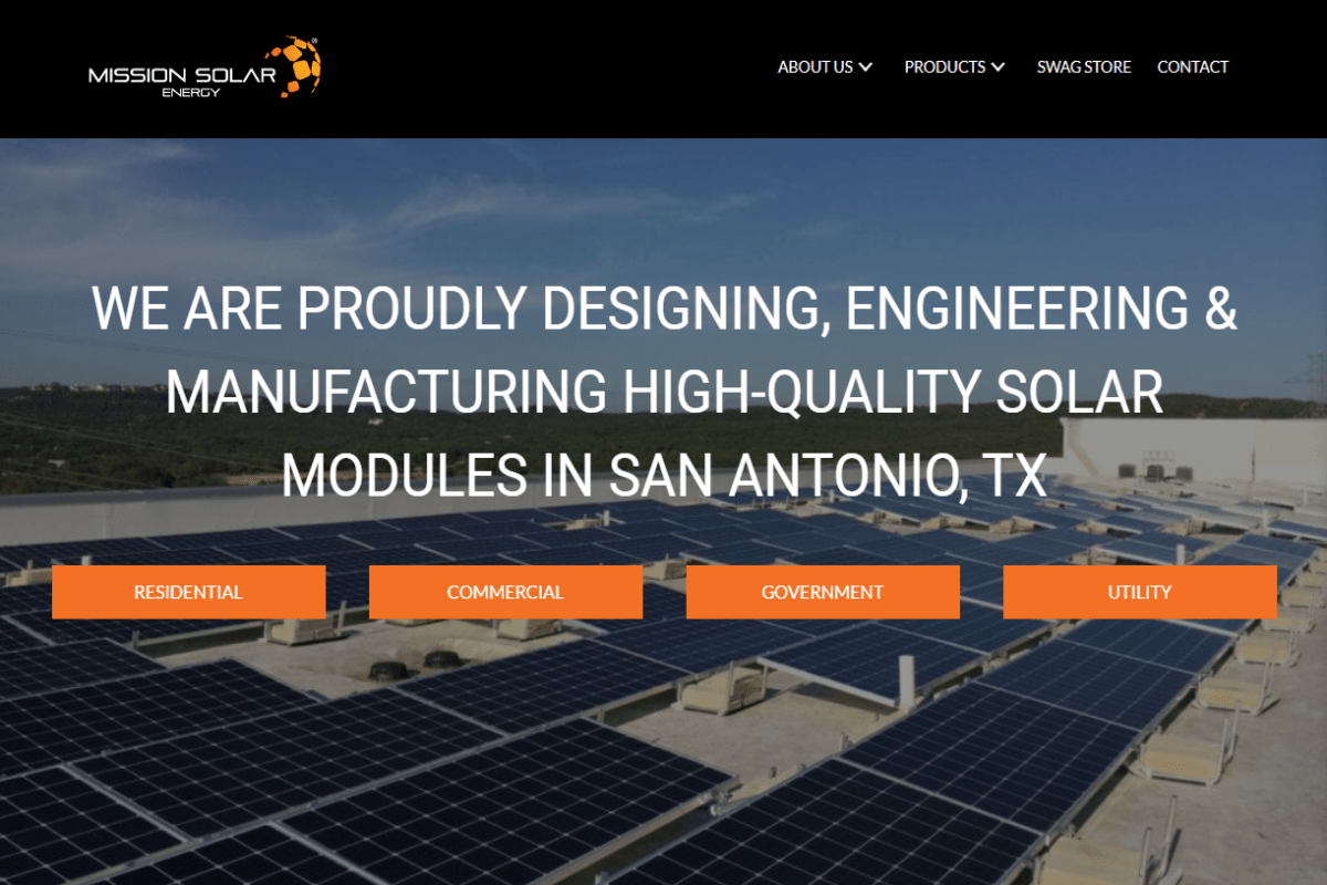 Mission Solar page