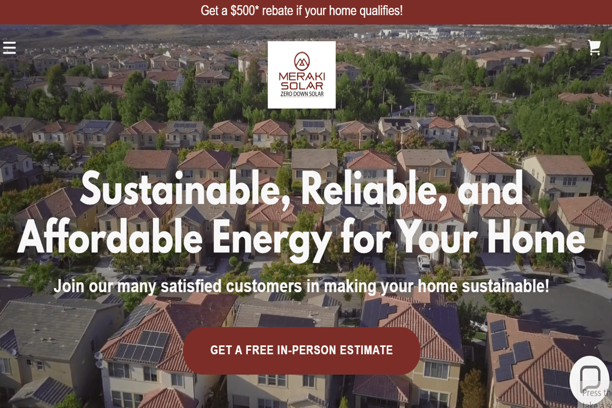 Screenshot of Meraki Solar - Meraki Solar Review