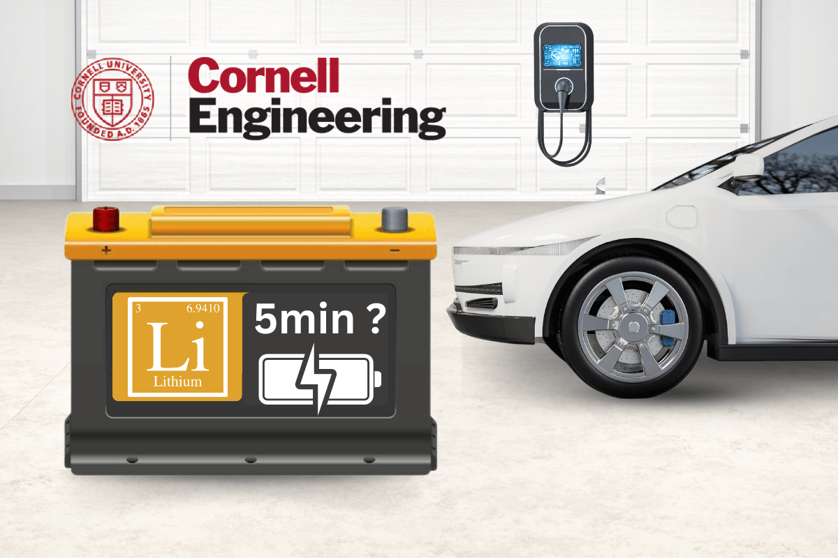 Lithium EV battery that can fully charge in 5 minutes